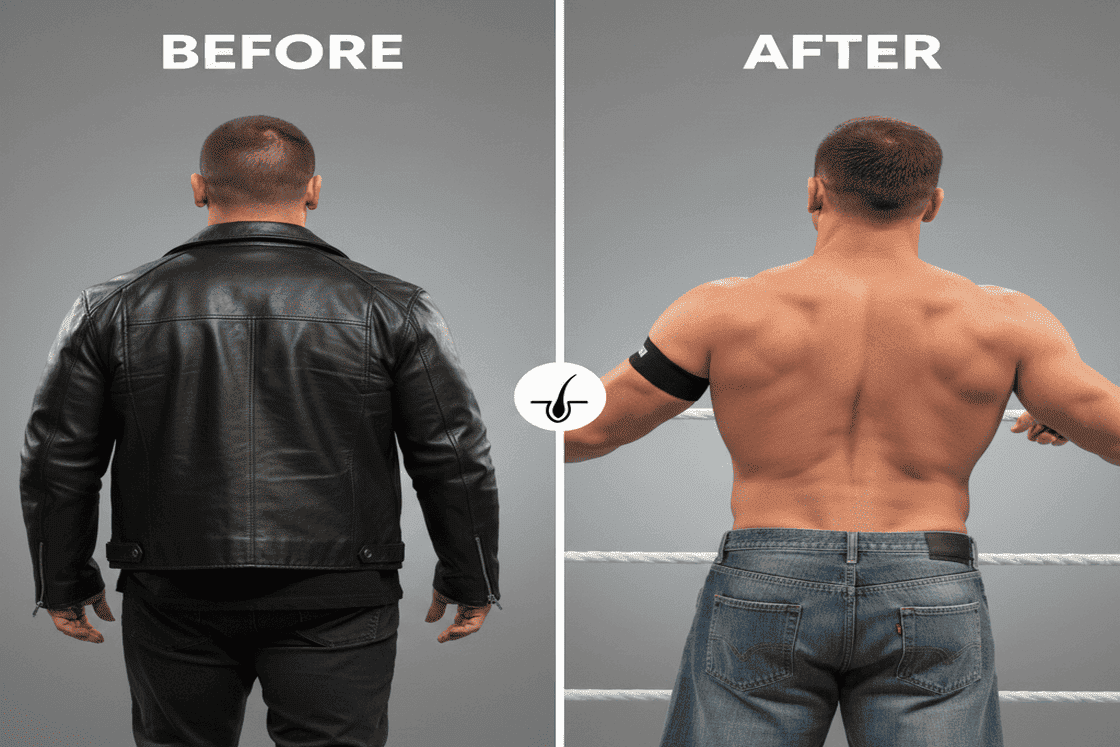 Qué técnica se utilizó para el trasplante de cabello de John Cena?