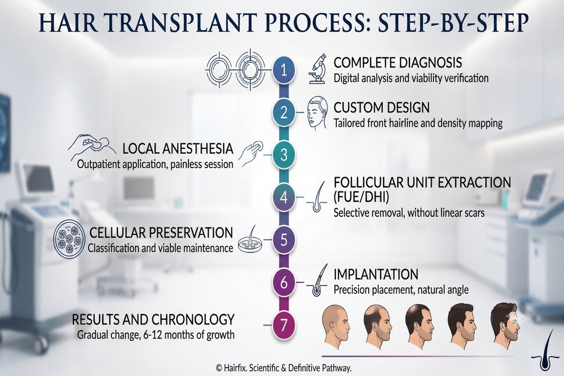 Step-by-Step Hair Transplant Process at Hairfix